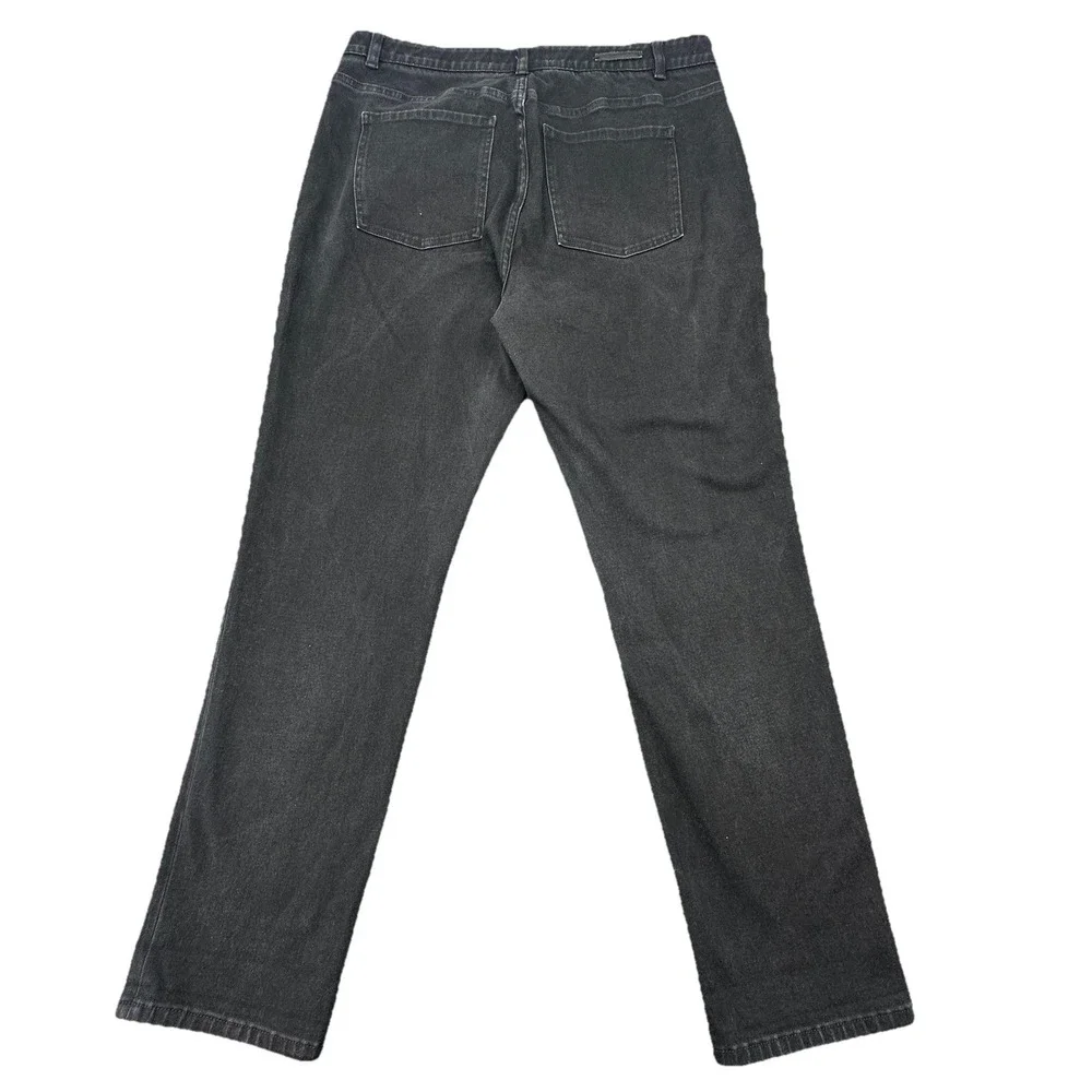 Soft Surroundings‎ Stretch Jeans Women's Size L Pull On Jeggings Denim Black